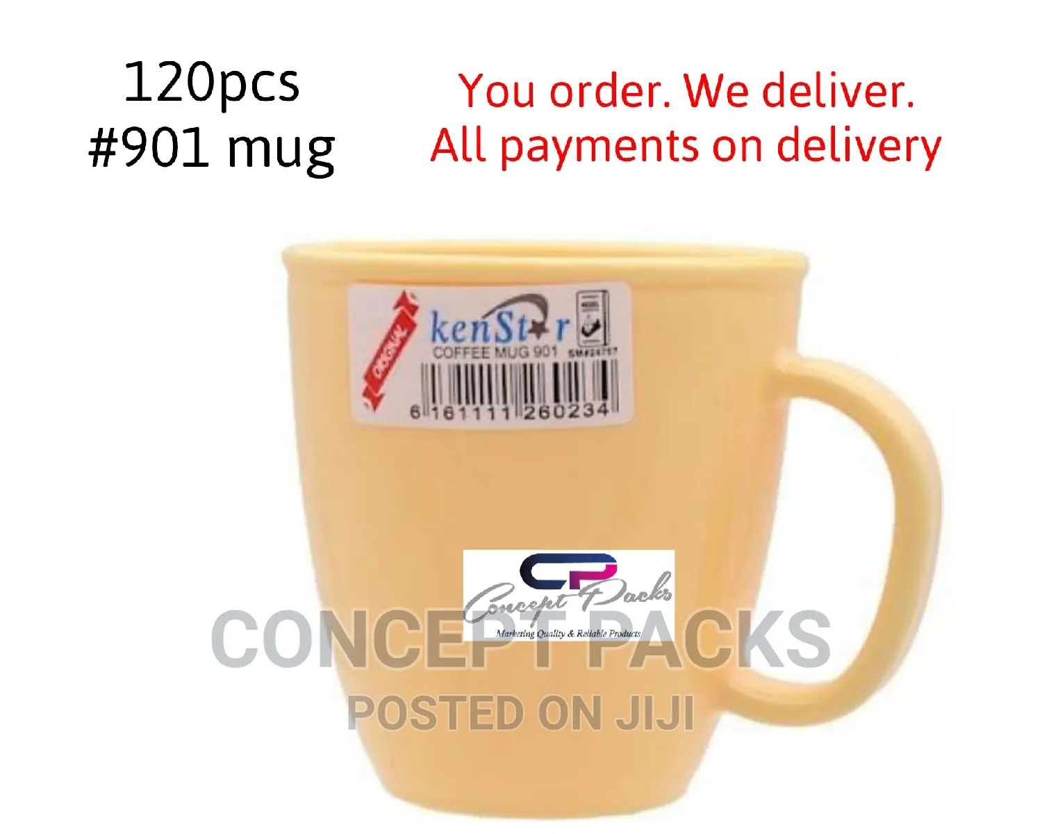 120pcs - 901 Plastic Mug / Cup
