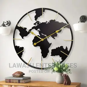 24" Earth Globe Clock