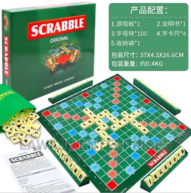 Scrabble Spelling Board Game