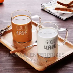 Borosilicate Glass Mug With Handle - 2pcs