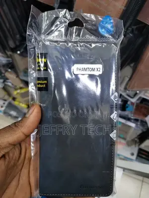 Tecno Phantom X Flip Leather Case With Holder Card Slots 