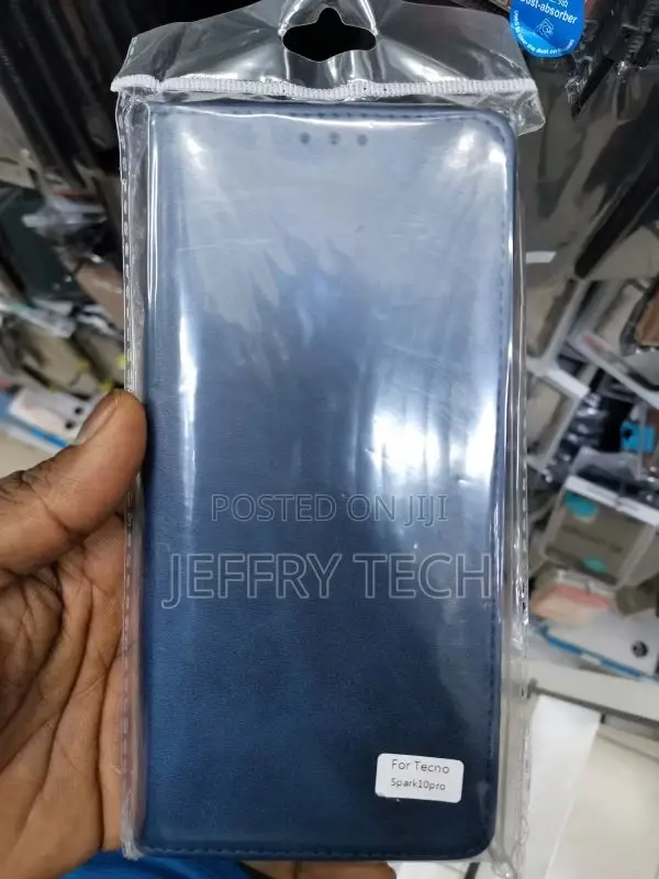Tecno Spark 10 Pro Flip Case | Premium Leather Finish Flip C