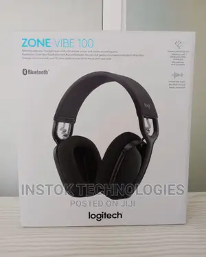 Logitech Zone Vibe 100 Lightweight Wireless Over Ear Headpho