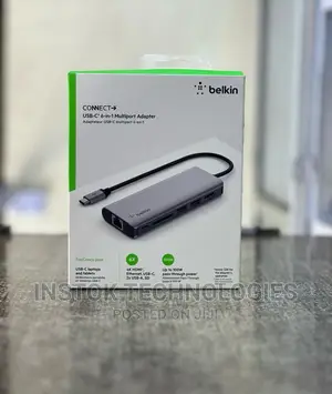 Belkin USB C Hub, 6-in-1 Multiport Adapter Dock With HDMI
