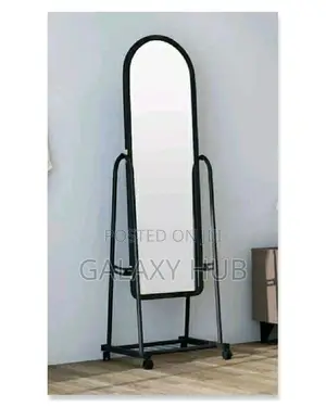 Dressing Mirror With Wheel and Shoe Rack
