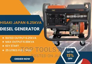Hisaki Japan 6.25 Kva Diesel Generator