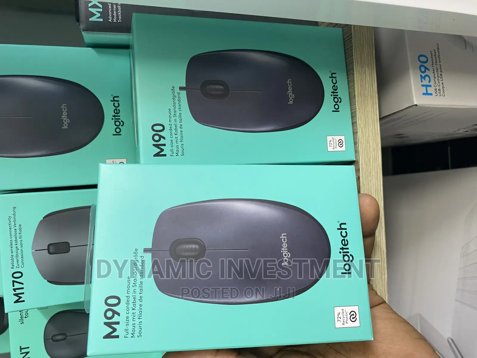 Logitech M90 Wired USB Mouse, 1000 DPI Optical Tracking
