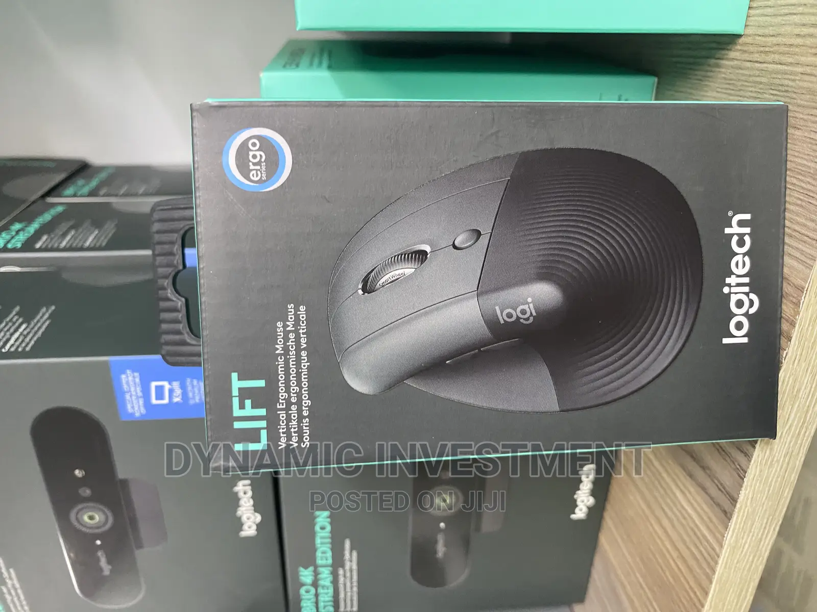 Logitech Lift Vertical Ergonomic Mouse, Wireless, Bluetooth