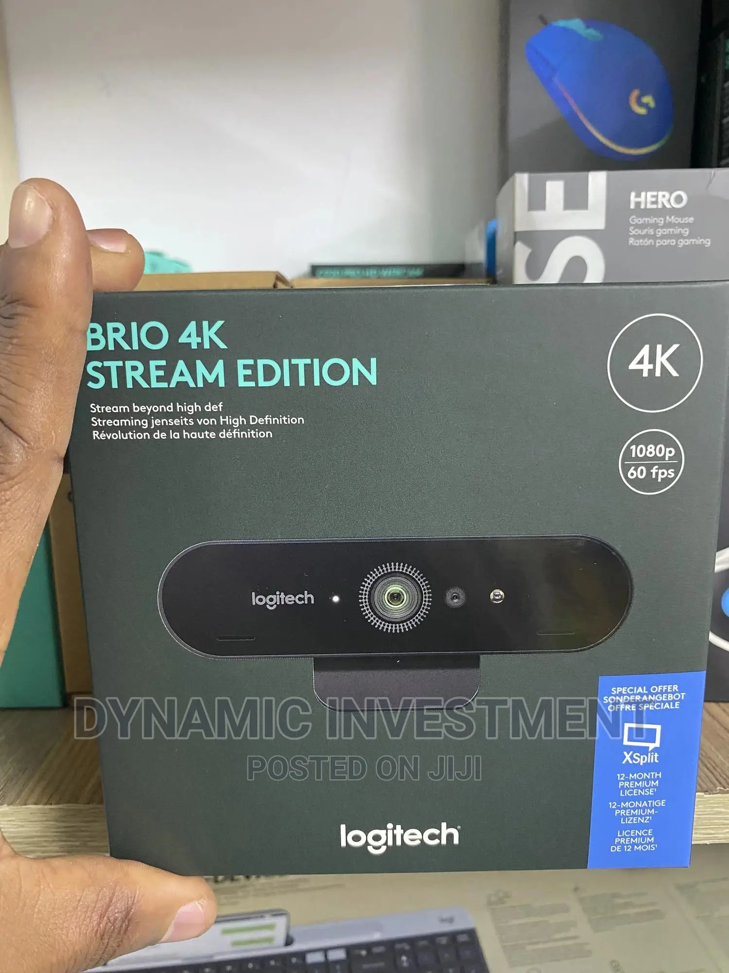 Logitech Brio Webcam, Ultra HD Video Calling,
