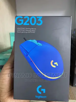 Logitech G203 LIGHTSYNC Wired Gaming Mouse, 8,000 DPI