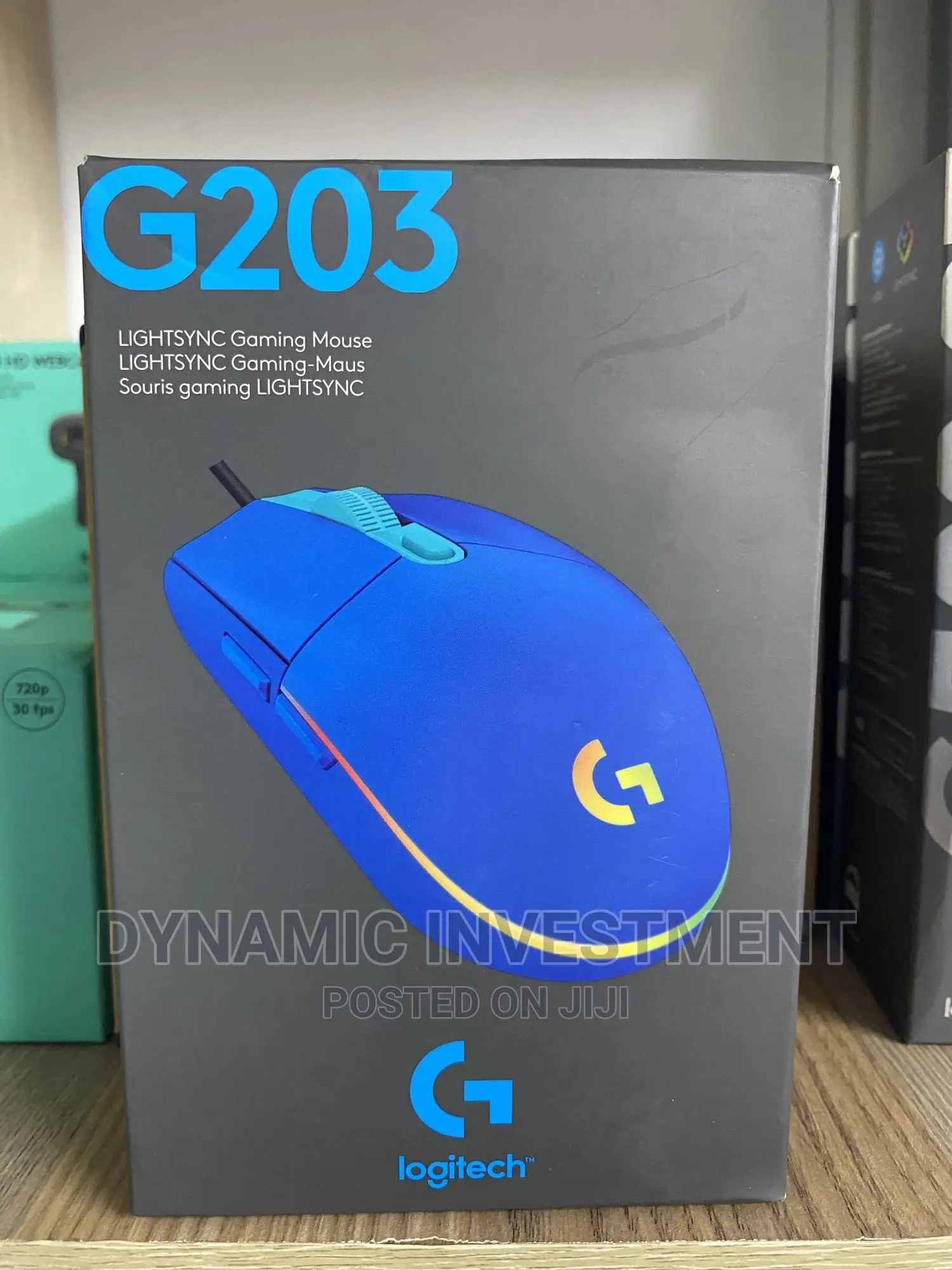 Logitech G203 LIGHTSYNC Wired Gaming Mouse, 8,000 DPI