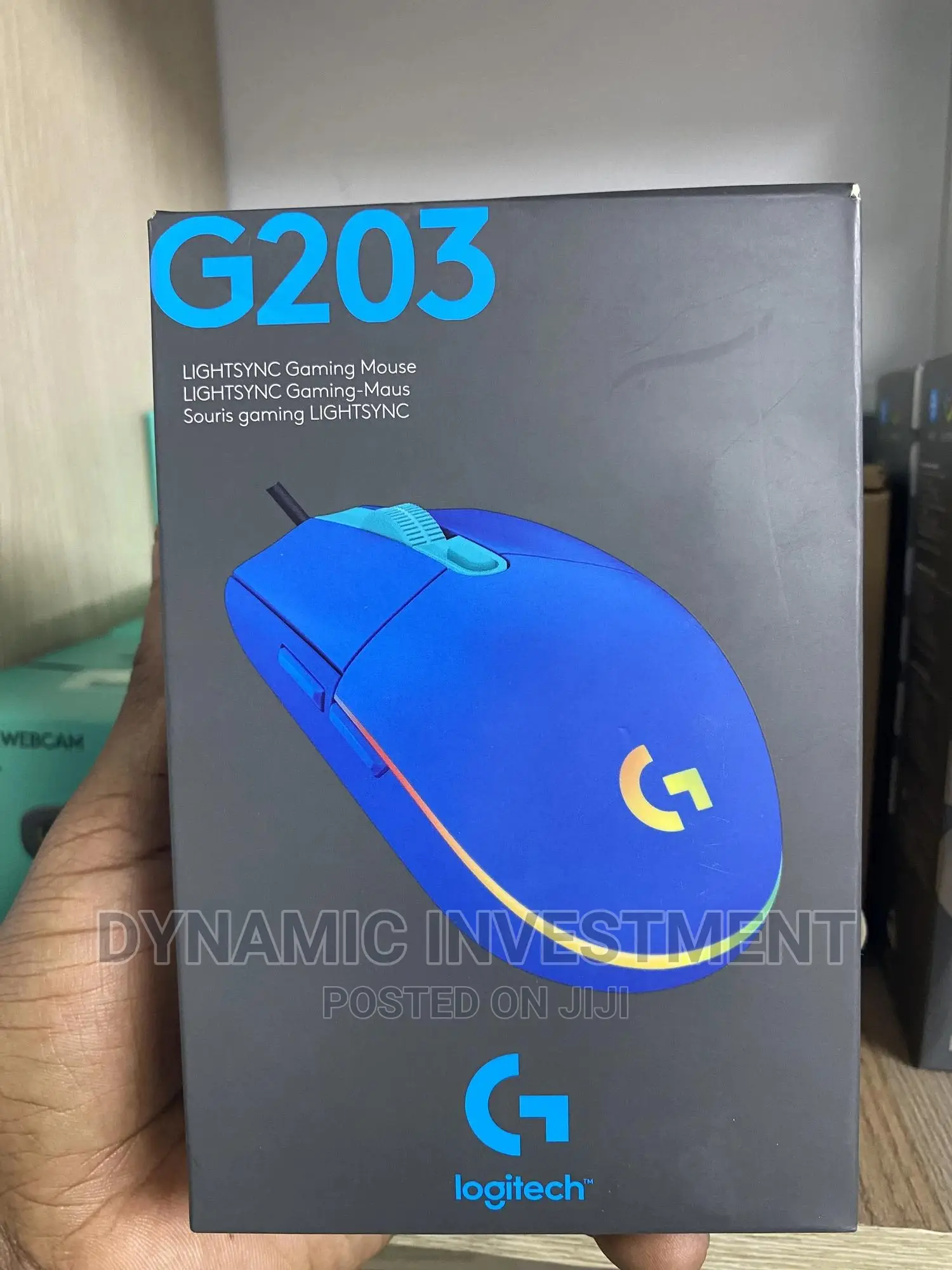Logitech G203 LIGHTSYNC Wired Gaming Mouse,