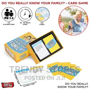 Do You Know Your Family? Enjoyment Card Game