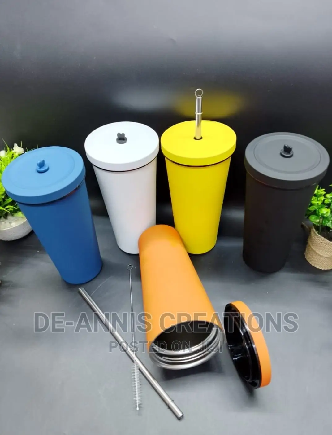 Tumbler With Straw and Lid