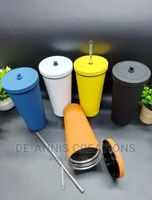 Tumbler With Straw and Lid