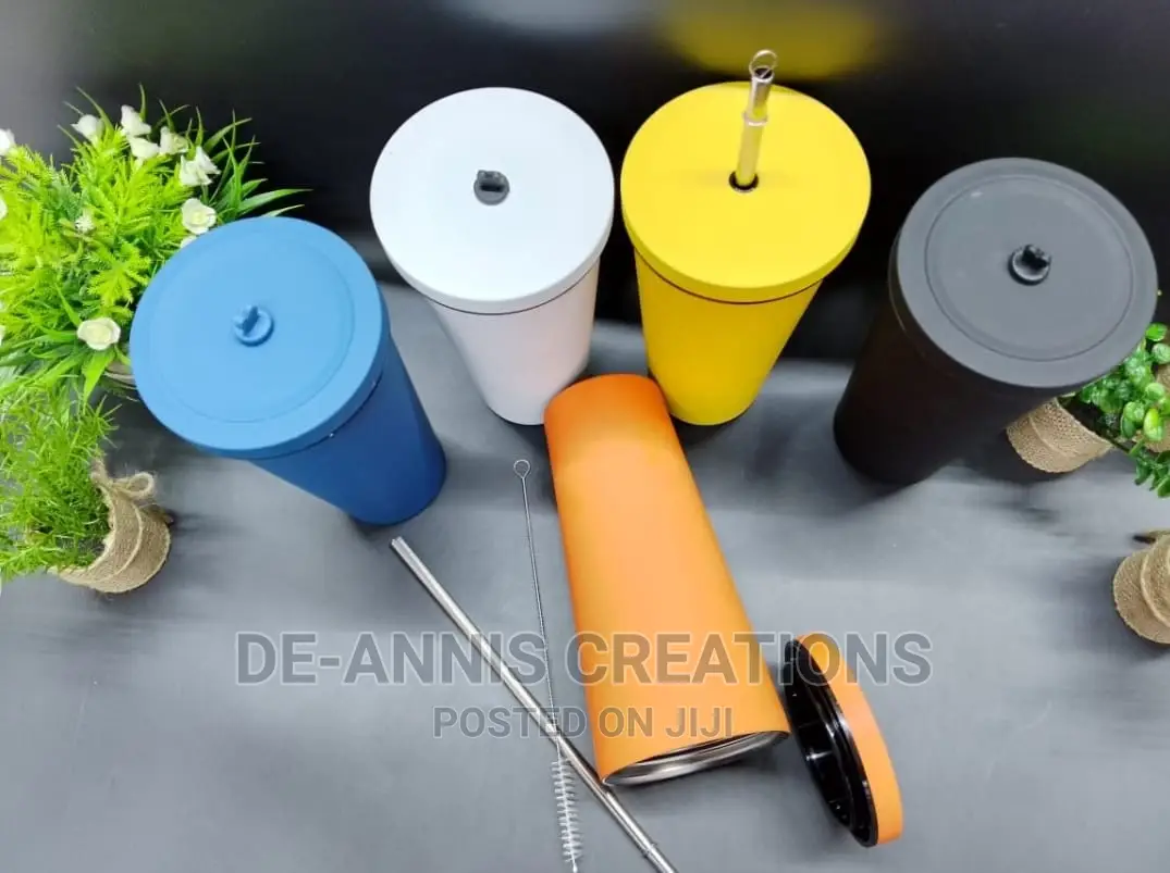 Tumbler With Straw and Lid