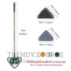 Telescopic Wiper Brush With Chenille Triangular Mop