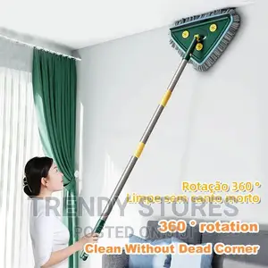 Telescopic Wiper Brush With Chenille Triangular Mop