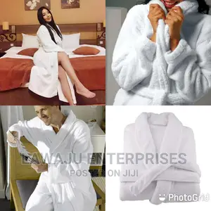 Cotton Bathroom Fleece Robe