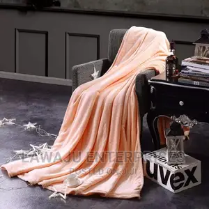 6*6 Plain Coral Fleece Throw Blanket