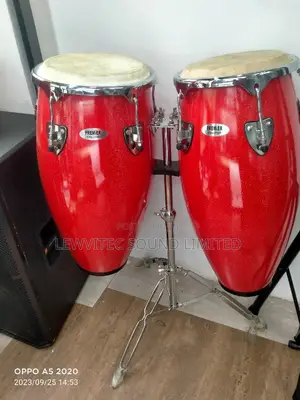 Premier Red Conga Drums