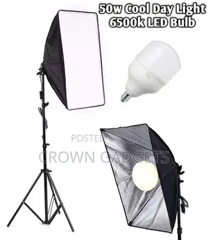 Softbox With LED Bulbs Socket for Photography Lighting