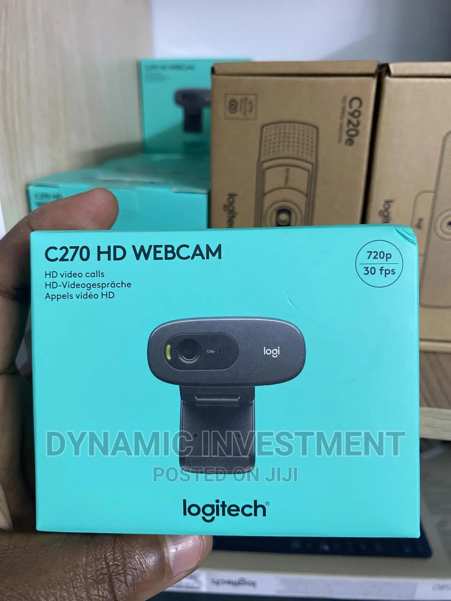 Logitech C270 HD Webcam, 720p, Widescreen HD Video Calling,