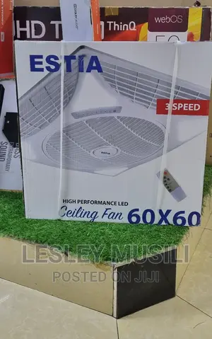Estia 60X60 Recessed Ceiling Fan With Remote LED 220-240