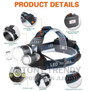 Head Lamp Bright LED Modes Waterproof Headlights