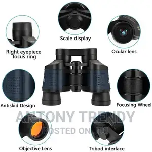 New Portable Compact Binoculars 60 X 60