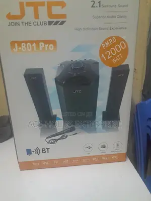 JTC Sub Woofer Hi-Fi Sound System-Bt/Fm-12000w+ Mic (801)