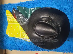 Kids Leather Cowboy Hat + Bandana(Can Be Sold Separately)