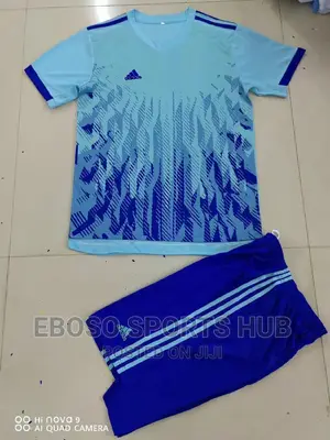 Blue Adidas Football Uniform