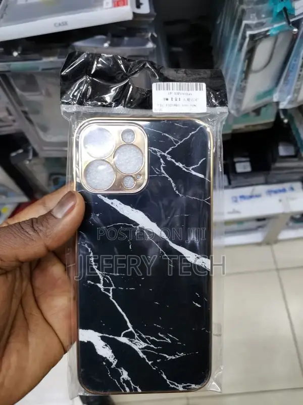Black Marble iPhone 13 Pro Max Skin + Case