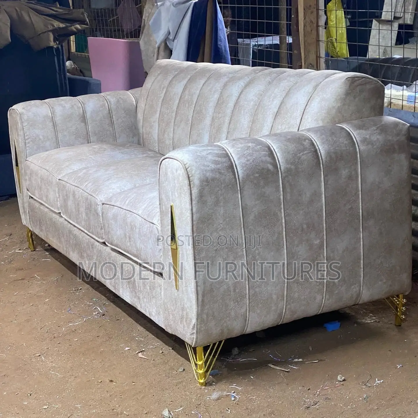 Spring Cushion 3 Seater Sofa
