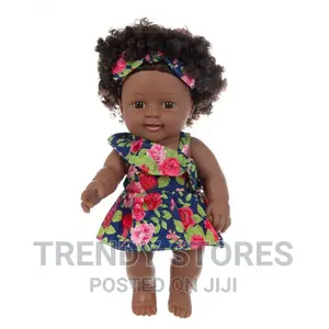 40cm Vinyl Soft Toddler African Dolls