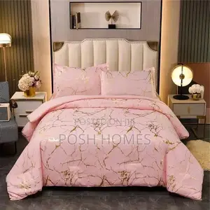 Luxury Gold Marble Texture Duvet Cover Set