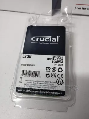Crucial Laptop RAM Ddr4 32gb