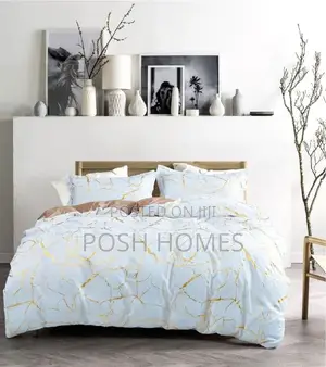Luxury Gold Marble Texture Duvet Cover Set