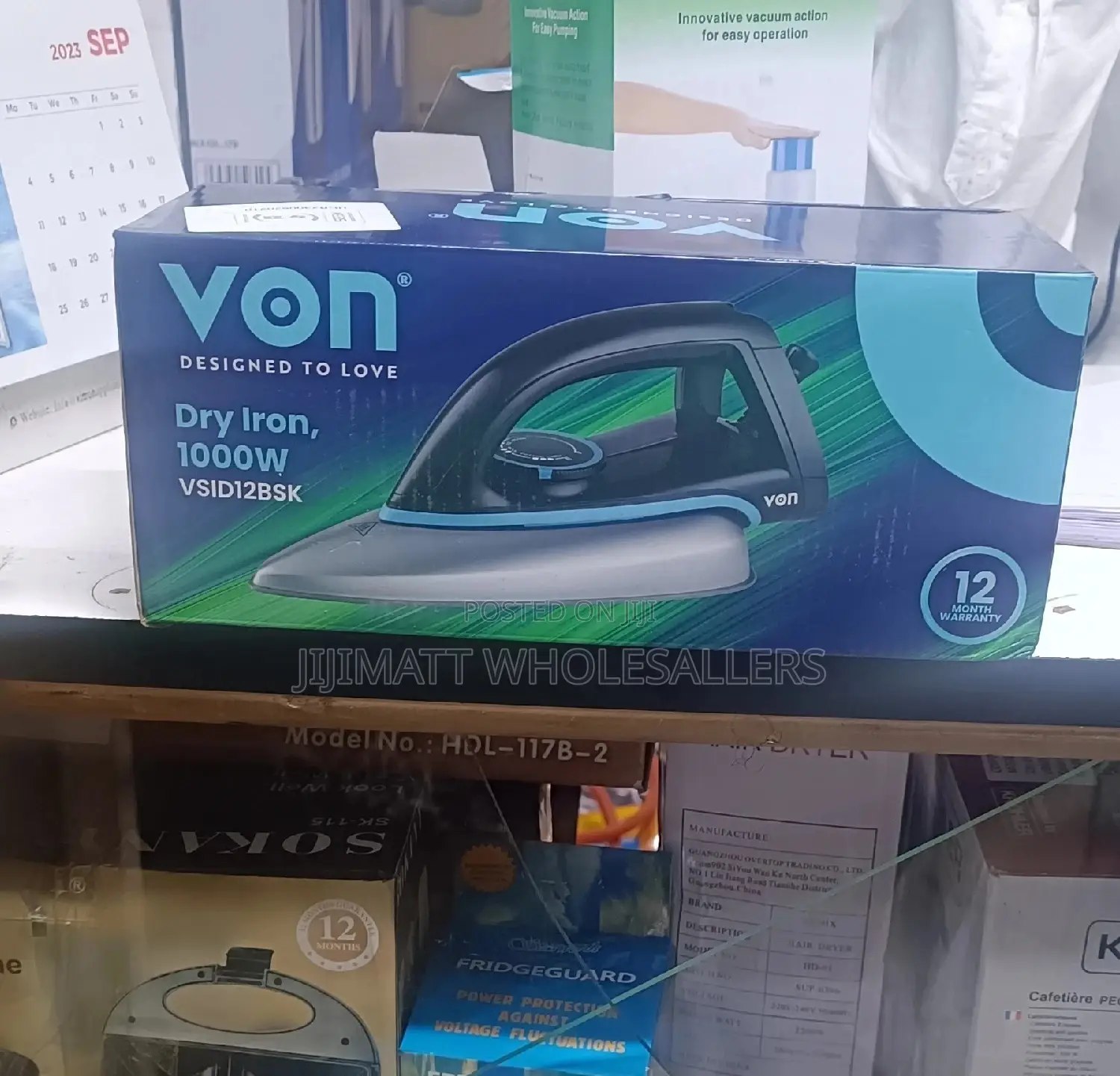 Von Dry Iron 1000watts