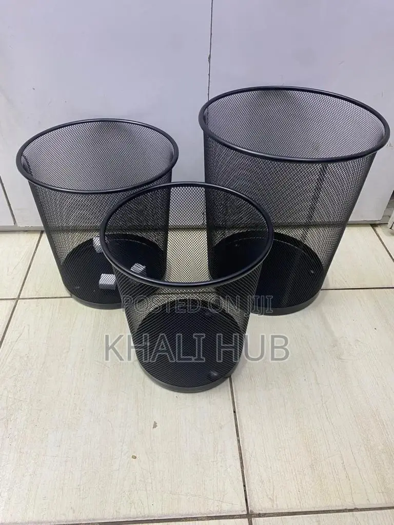 Waste Bins Mesh Wastebin Mesh Wastebin Black Waste Bin