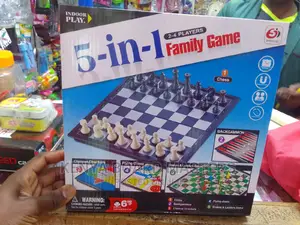 5 in 1 Set of Games for a Family 5 In1 Board Game Available