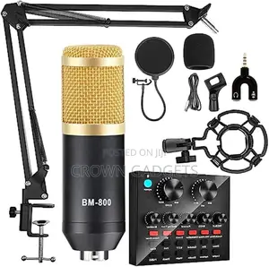 Bm-800 Podcast Microphone Bundle With Live Sound Card