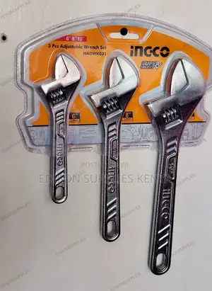 INGCO Adjustable Wrench Set 3pcs 6" ,8",10"