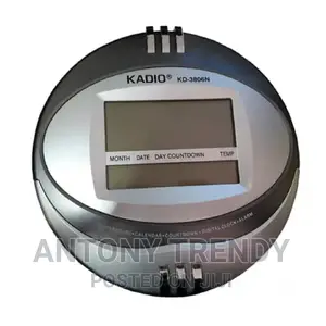 KD-3806 Digital Wall Clock With Temperature Reader