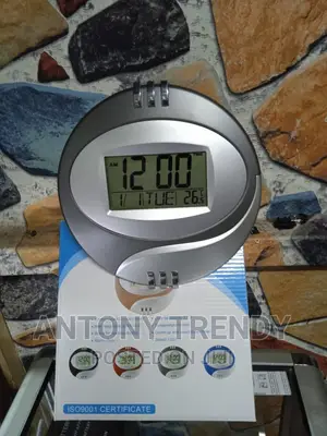 Wall/Table LCD Clock With Calendar Temperature