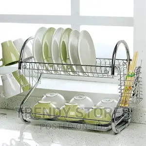 2 Tier Dish Drainer Rack