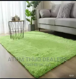 *Fluffy Carpet 5*8 Green/ Red / Blue / ;