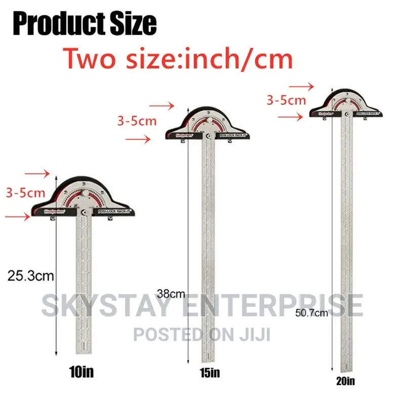 T Type Protractor Ruler 25/50cm