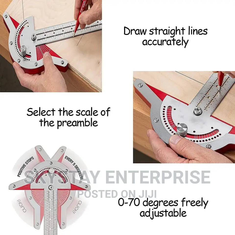 T Type Protractor Ruler 25/50cm